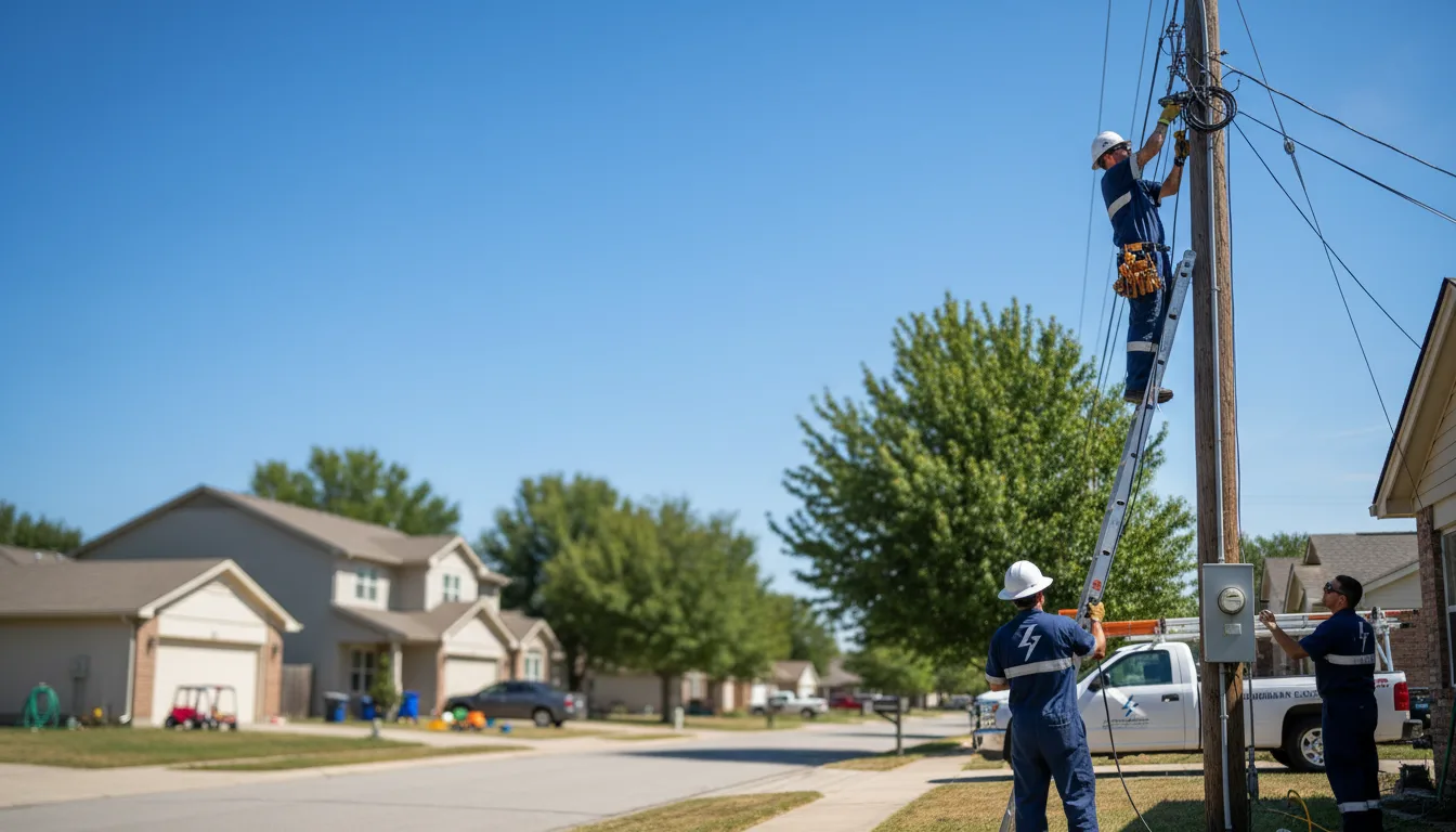Residential electrician providing installation services in Worthville, KY